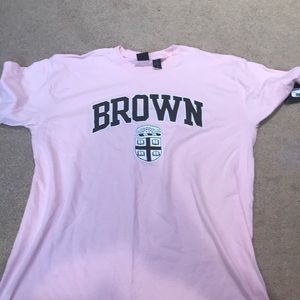 NTW BROWN UNIVERSITY PINK TOP GIRLS XL